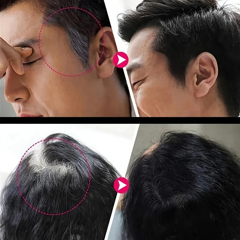 Temporary Hair Color Pen - Instant Gray & White Cover, Long-Lasting, Portable