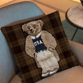 Retro Revival Pillow Cover Square Double-Sided Plush Cushion Cover Sofa Bed Decor