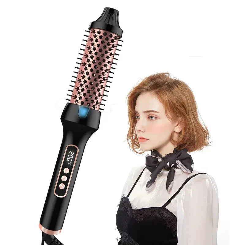3-in-1 Ionic Thermal Hair Curler and Straightener with Anti-Scald Safety