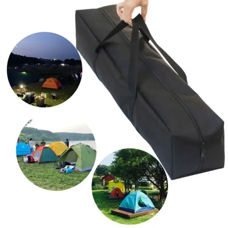Travel Tent Pole Storage Bag Canvas Canopy Bag Camping Gear Organizer