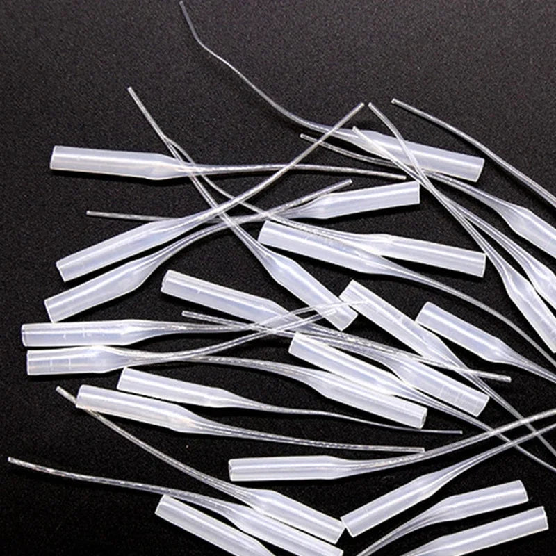 100Pcs Glue Dispenser Tips for Bottles - Rubber Hose & Drip Tube Replacement