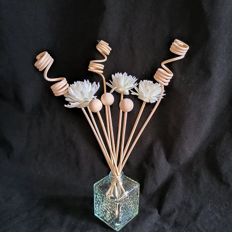 Artificial Flower Rattan Reed Diffuser Refill Sticks - 6, 8, 9 Pcs Home Fragrance