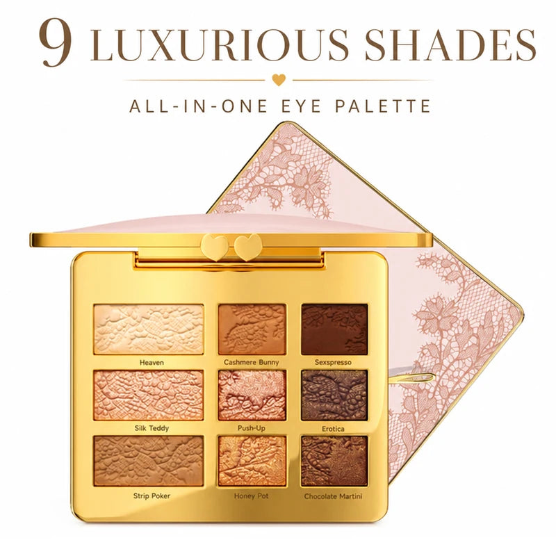 9-Color Eyeshadow Palette All-in-One Travel Makeup Kit for Day & Night Looks