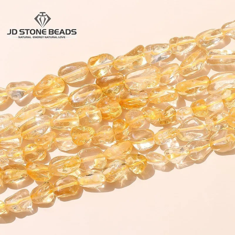 Natural Citrines Bead 6-8mm Irregular Chip Stone for Jewelry Making, Necklace & Bracelet Accessories