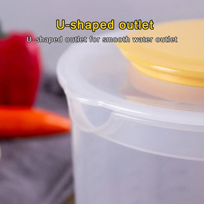 Large Capacity Baking Measuring Cup with Lid - 2.5L Mixing Bowl for Kitchen