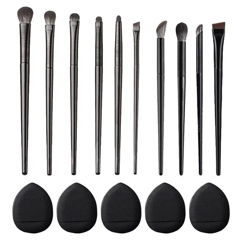 10-Piece Eye Makeup Brush Set, Soft Bristle Small Eye Shadow & Eyeliner Brushes