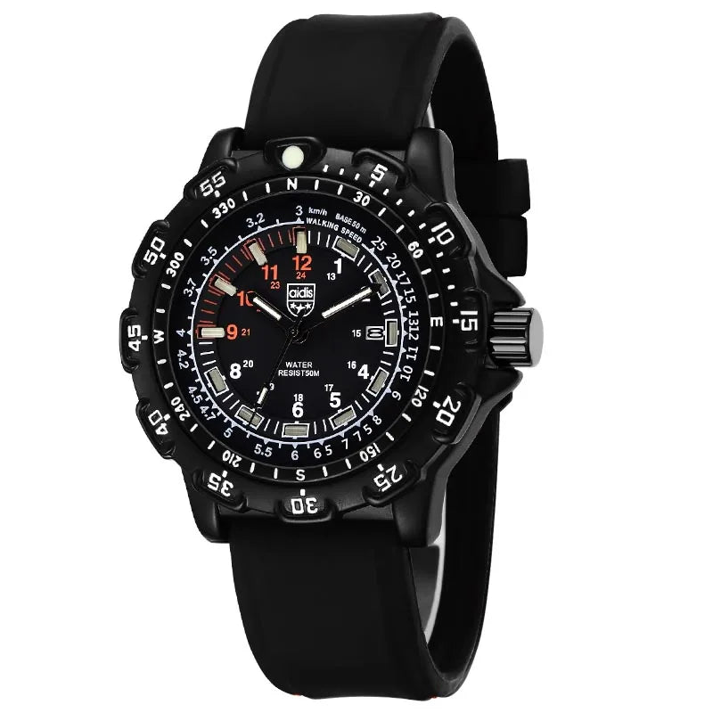 Military Style Wristwatch for Men Outdoor Waterproof Quartz Watch - Special Forces Luminous
