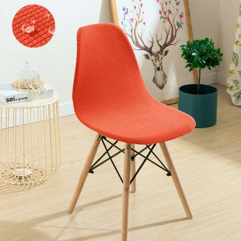 Waterproof Shell Chair Cover for Dining & Kitchen Chairs - Removable & Thin Summer Seat Protector