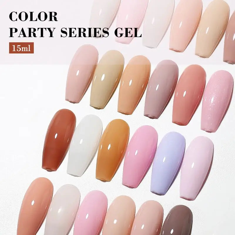 Gel Nail Polish Set - Semi-Permanent UV LED Varnishes for Nail Art