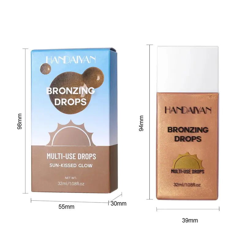 Matte Waterproof Body Bronzer Liquid Tanning Cream with Pearlescent Shine