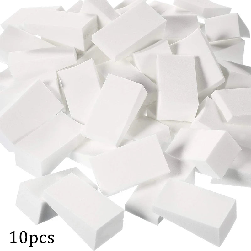Nail Art Triangle Sponges and Fine Nail Brush Set for Gradient and Color Fading DIY Nails