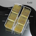 Mini Caviar Beads Nail Art Sets - 12Grid & 6Grid Strass Nail Diamonds for DIY Manicure