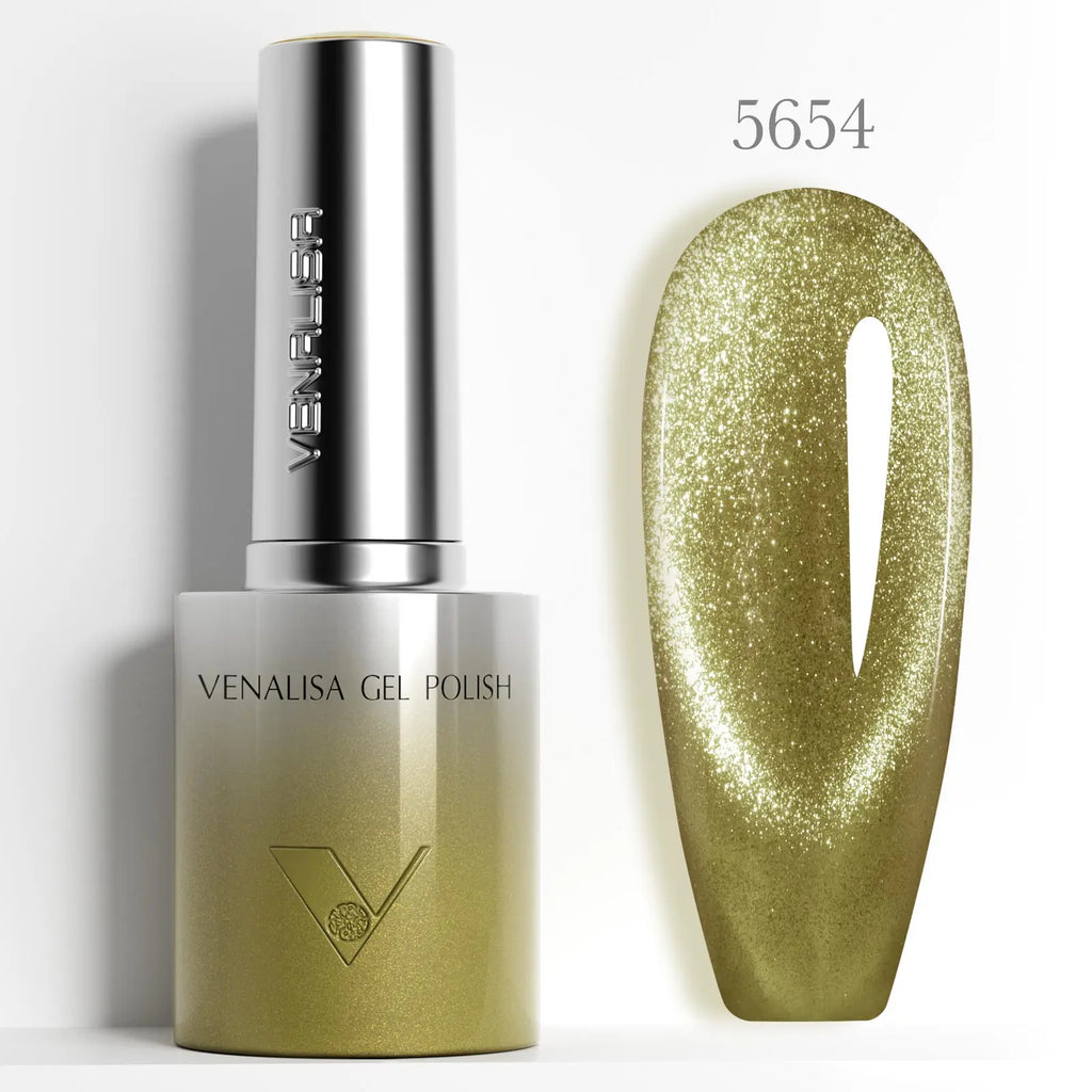 HEMA Free Gel Nail Polish 10ml - Long-Lasting Cat Eye & Glitter Varnish