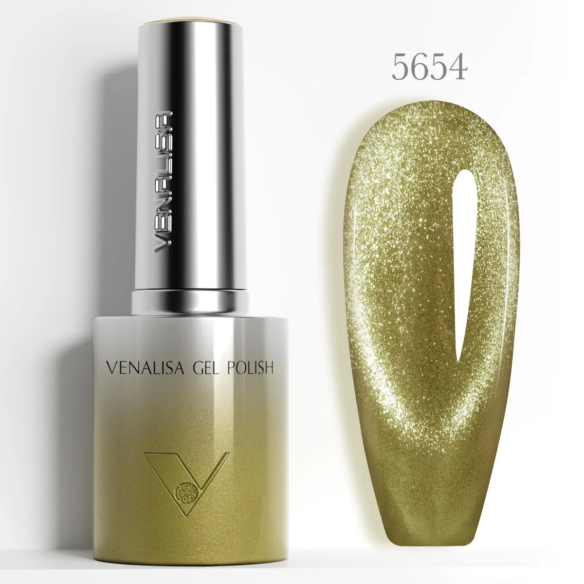 HEMA Free Gel Nail Polish 10ml - Long-Lasting Cat Eye & Glitter Varnish