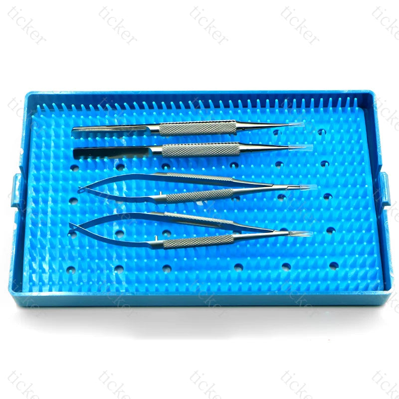 Micro-Instrument Surgical Suture Set - Stainless Steel Ophthalmology Tools