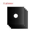 Gas Stove Surface Protection Pads Set - Washable Oil & Dirt Resistant, 27cm, 4 Pieces