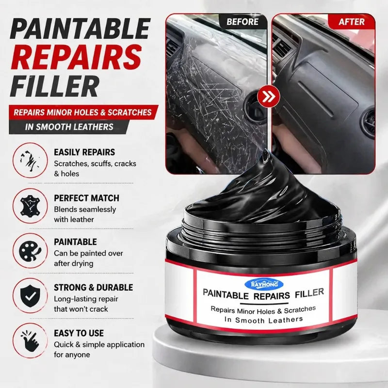 Car Scratch Repair Cream for Interior & Exterior Plastic and Leather - Polishing & Protection