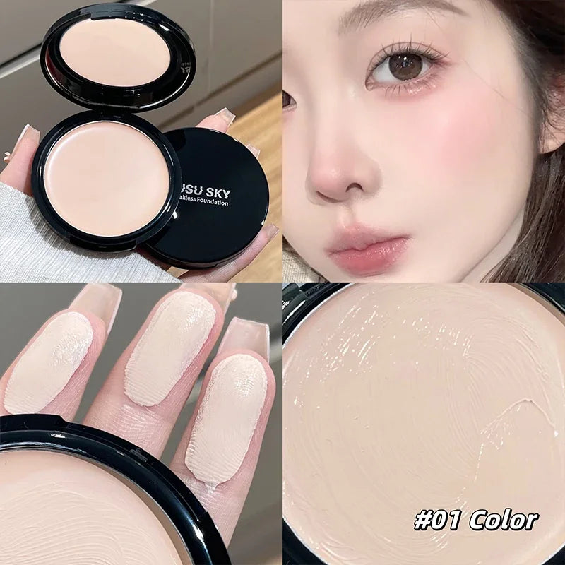 Cream Foundation Palette with Brightening & Moisturizing Finish - Long-lasting Makeup