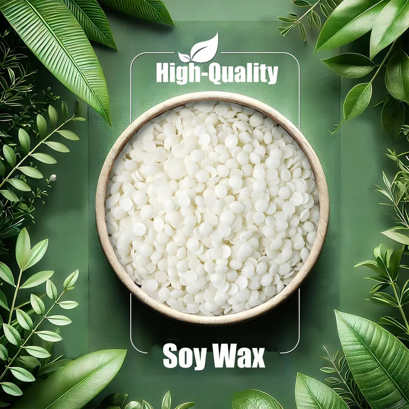 Pure Soya Wax Pellets for Candle Making - 500g/1000g Raw Materials for DIY Candles