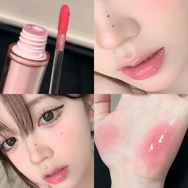 Waterproof Lip Gloss Plumper with Moisturizing Jelly Finish - 8 Colors