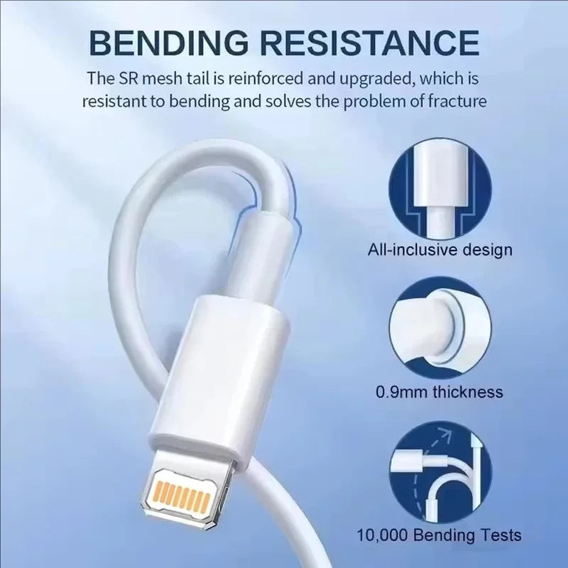 20W USB C Fast Charger with 3.3Ft Cable for iPhone and Android Devices