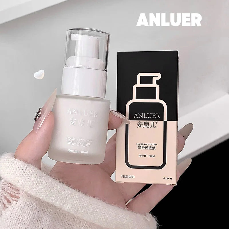White Liquid Foundation 30ml Full Coverage Long Lasting Waterproof Face Makeup