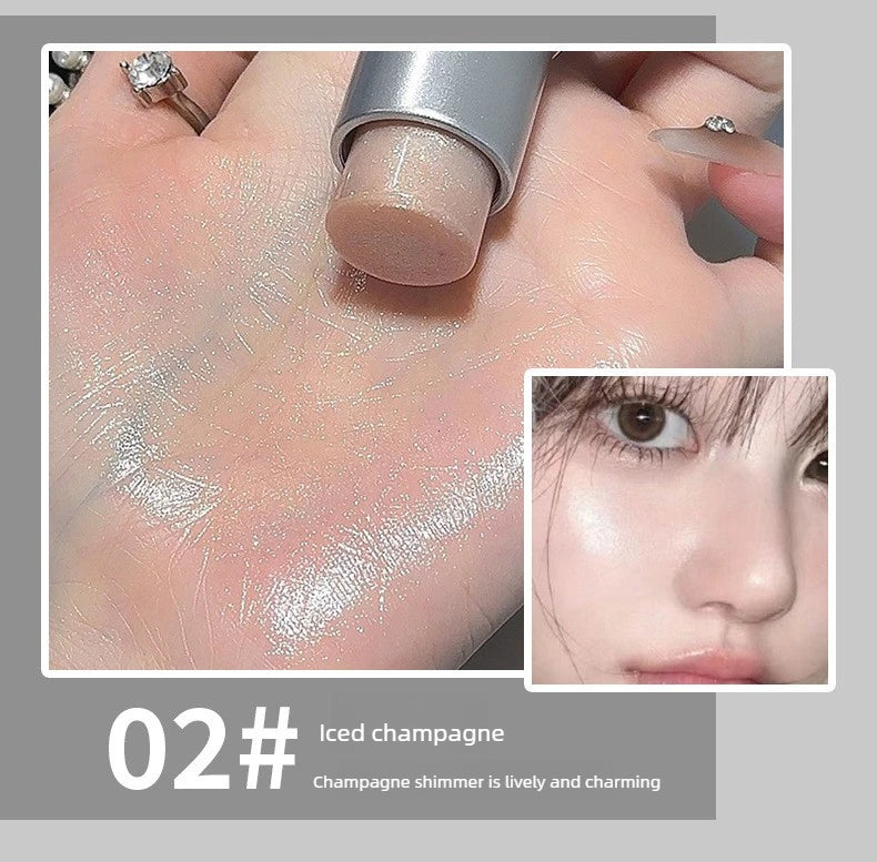 3-in-1 Highlighter Stick for Dewy Finish, Contour & Blush, Natural Glow Makeup
