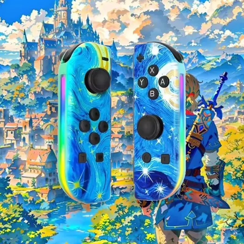 RGB LED Joypad Controller for Switch with Dual Vibration - Multiple Colors