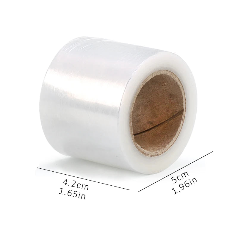 200M Clear Plastic Wrap for Eyelash Extensions and Tattoo Brows, Professional Makeup Tool