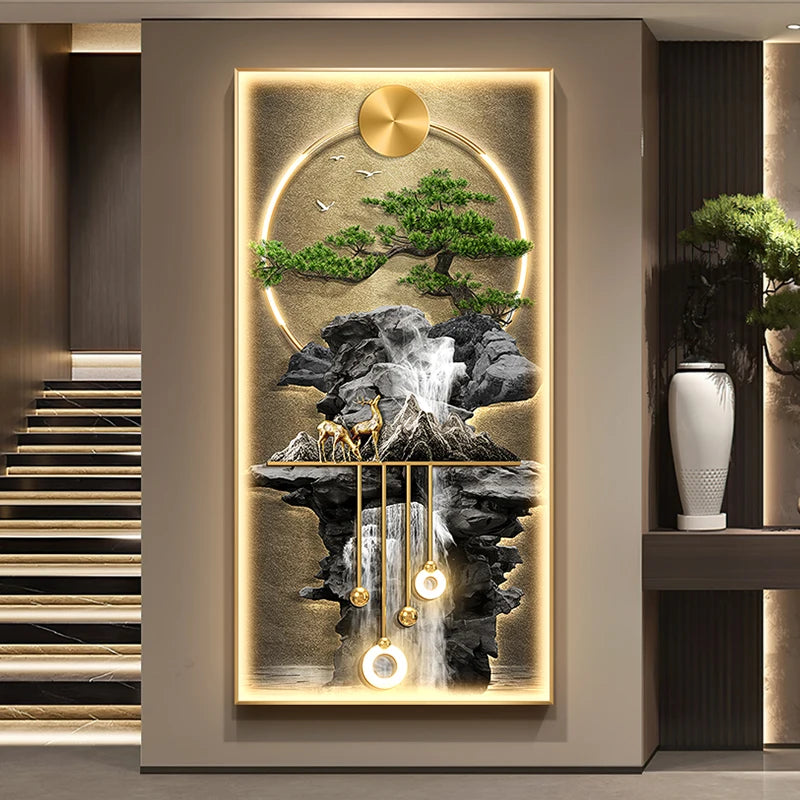 Modern LED Wall Lamp with Crystal Porcelain for Indoor Living Room & Corridor Decoration