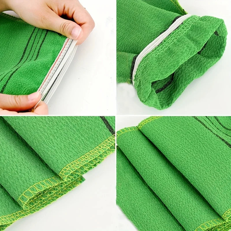 5pcs Exfoliating Shower Gloves & Towel Set for Body Scrubs & Massage