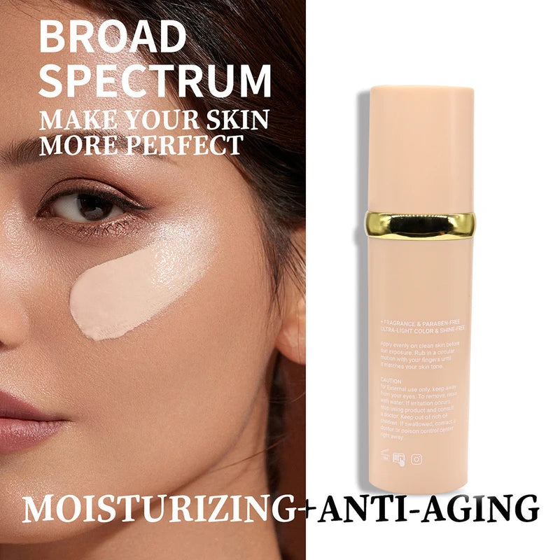 Long Lasting Waterproof Liquid Foundation 4-in-1 Bionic Temperature Changing Face Makeup