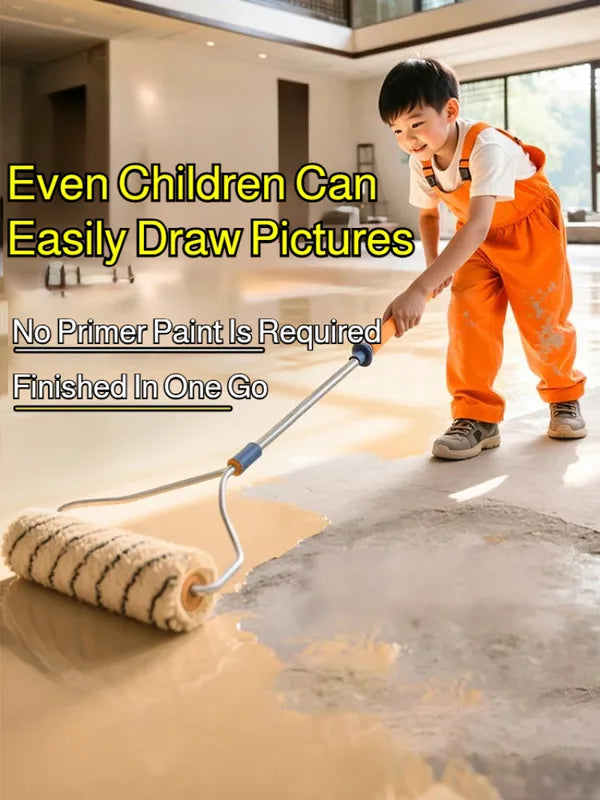 3-in-1 Water-Based Epoxy Floor Paint - Wear-Resistant Waterproof Top Coat for Concrete Floors