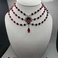 Victorian Beaded Necklace for Women Romantic Handmade Jewelry Gift