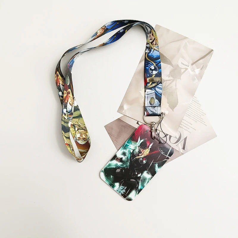 Anime Credential Holder Lanyard for ID Badge Keys & Card Accessories