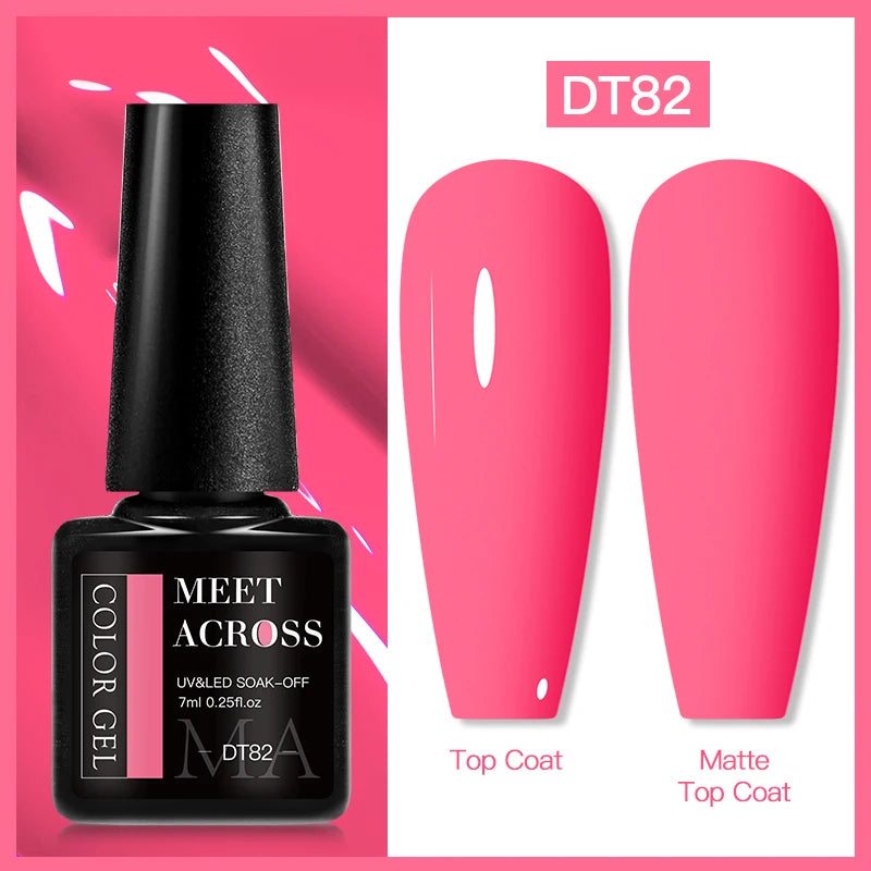 Fluorescent Neon Gel Nail Polish 7ml UV/LED Long Lasting Manicure Color