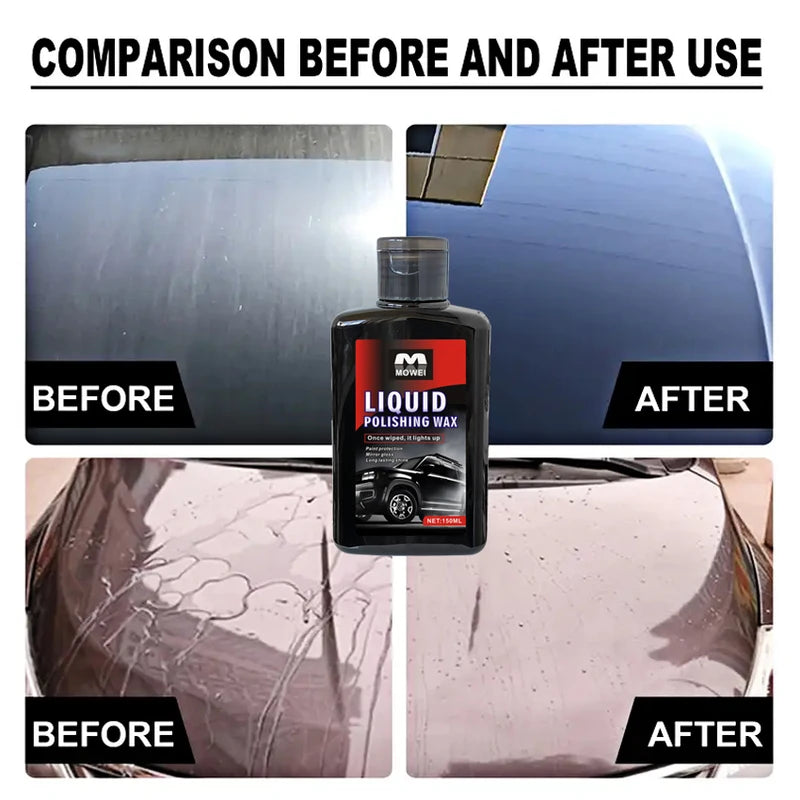 Car Polish and Coating Kit - Scratch, UV Protection, Restores Paint & Headlights