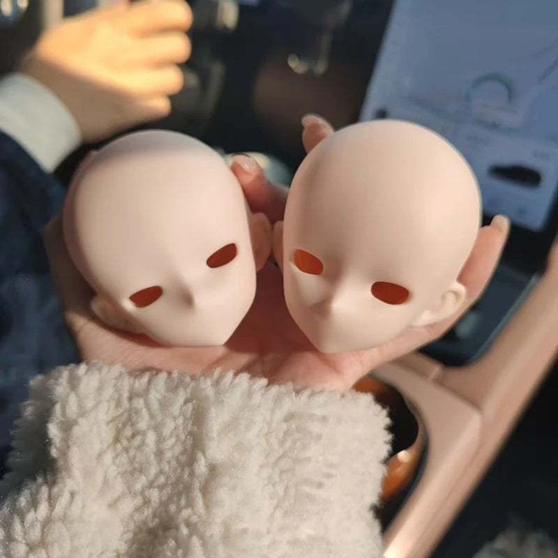 1/4 BJD Doll Head Accessories Practice Makeup Half-White Skin Anime Style Toy