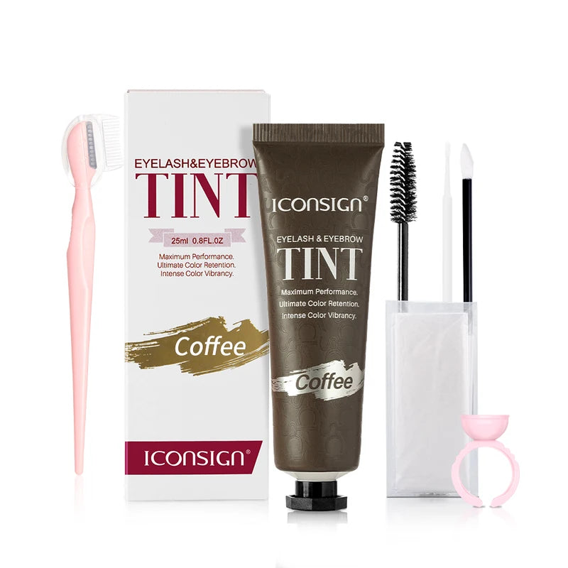 Eyebrow & Lash Tint Kit - Waterproof Long Lasting Dye for Brows and Eyelashes