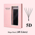 False Eyelash Extensions 3D 4D 5D 6D W Shaped Premade Fan Mink Lashes