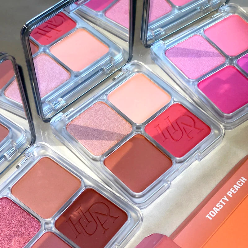 Multi-Color Powder Blusher Matte Natural Shiny Waterproof Contour Makeup