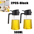 2-in-1 500ml Refillable Oil Spray Bottle for Cooking & Baking