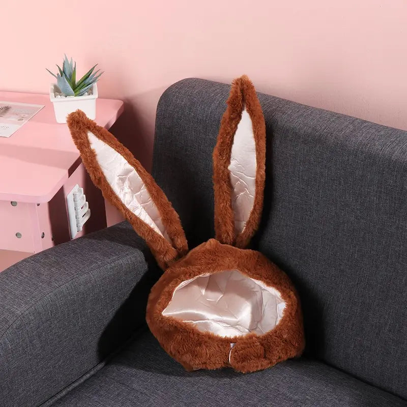 Funny Plush Bunny Ears Hat for Photography & Holiday Parties - Multiple Colors