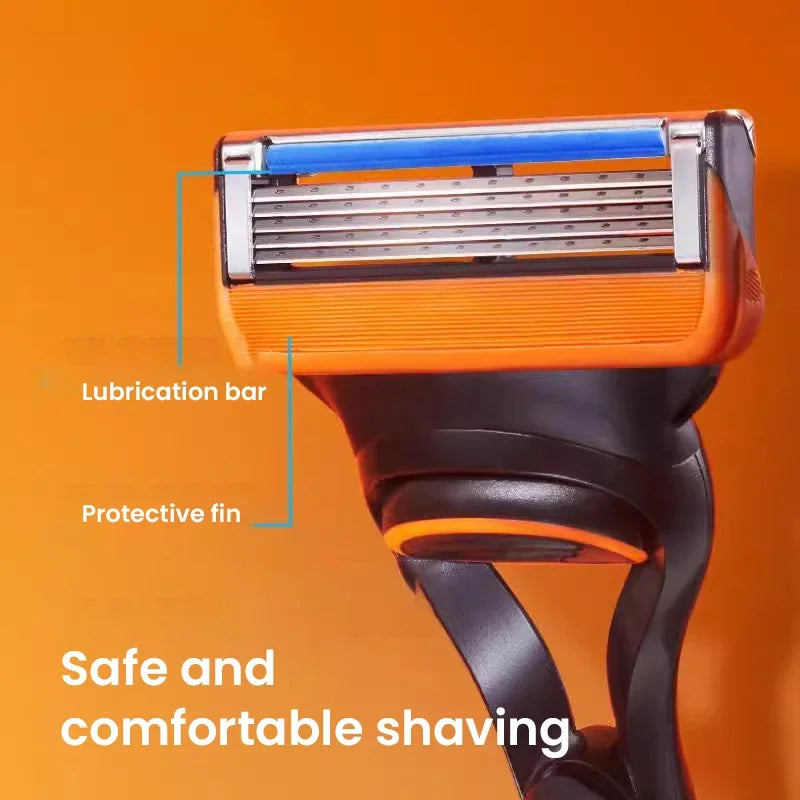Gillette Fusion 5 Razor Set with 5 Ultra-Thin Blades & Back Trimmer