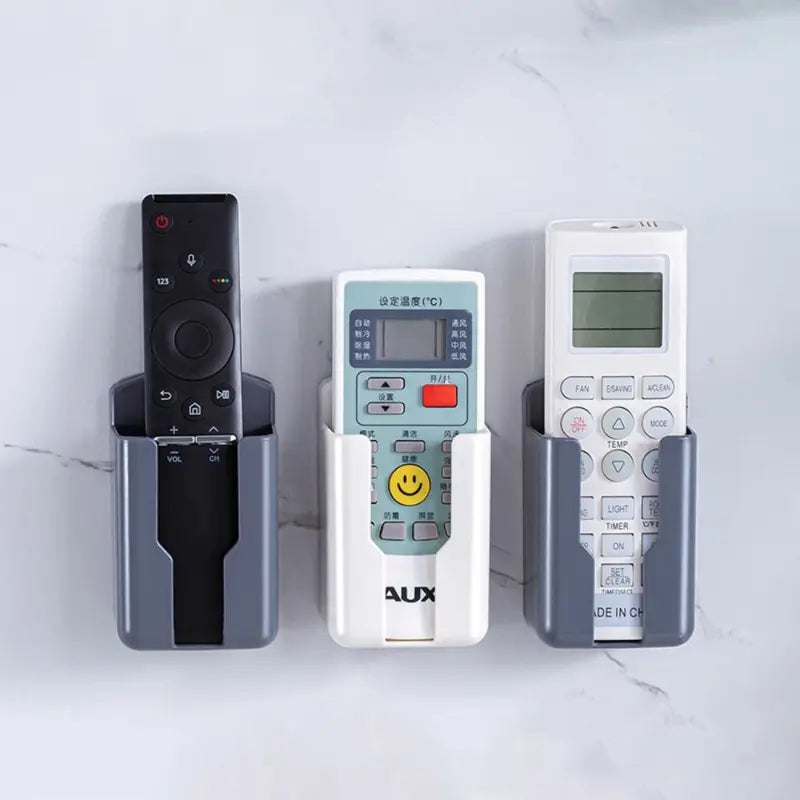 Universal Remote Control Holder Wall Mount No Punching Adhesive Storage Rack