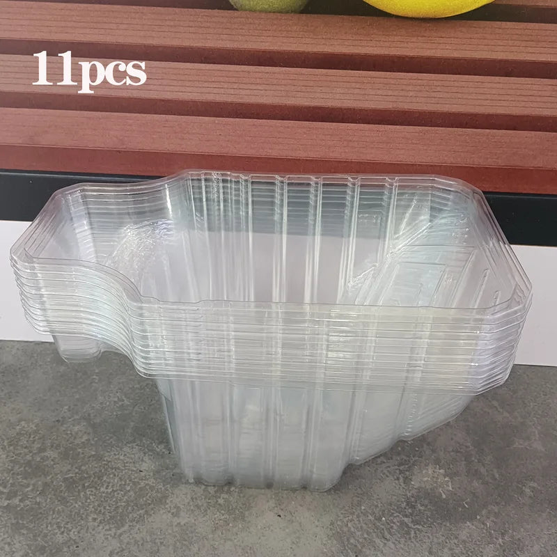 10-Pack Transparent Paint Buckets - Eco-Friendly No Residue Paint Application