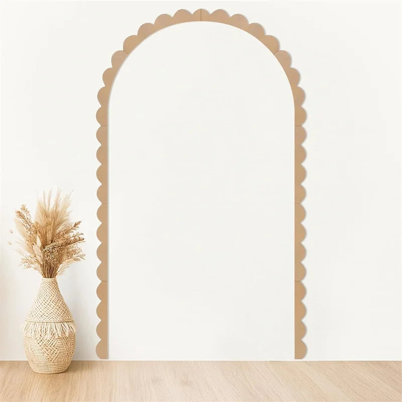 Wood Wall Arch Decor DIY Unfinished Rustic Frame for Nursery Kids Room