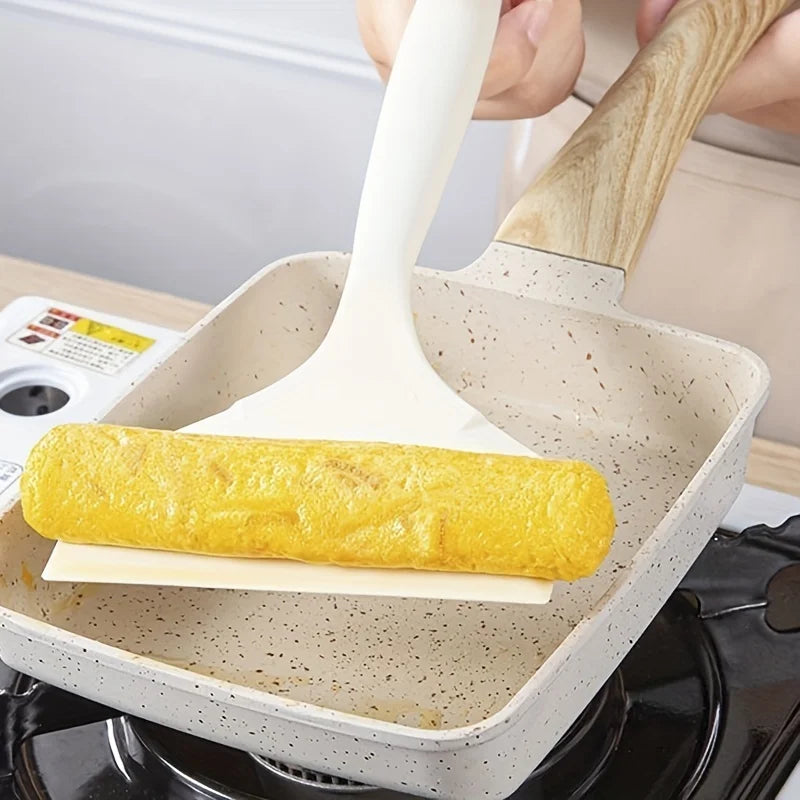 Silicone Tamagoyaki Spatula - Heat-Resistant Non-Stick Egg Turner Kitchen Tool