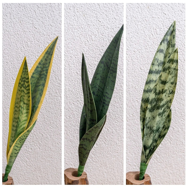 Artificial Snake Plant for Indoor & Outdoor Home Decor - Eucalyptus Style