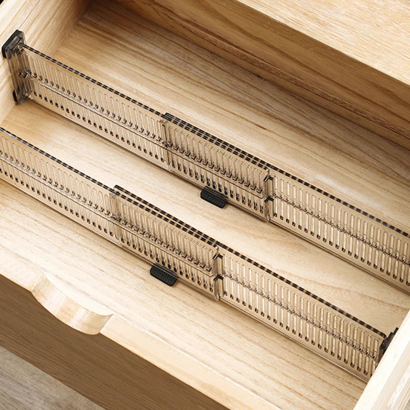 Plastic Drawer Dividers Set 10PCS Home Storage Organization Adjustable
